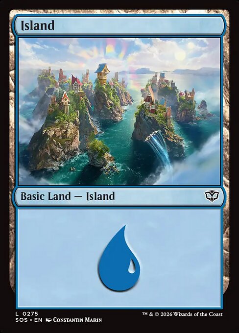 Island — Secrets of Strixhaven #275, art by Constantin Marin