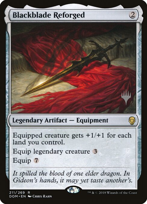 Blackblade Reforged — Dominaria Promos #211p, art by Chris Rahn