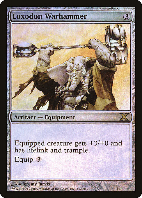 Loxodon Warhammer — Tenth Edition #332★, art by Jeremy Jarvis
