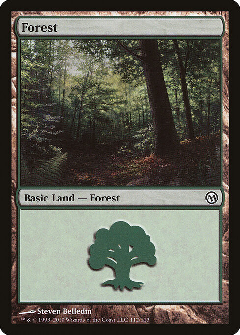 Forest — Duels of the Planeswalkers #112, art by Steven Belledin