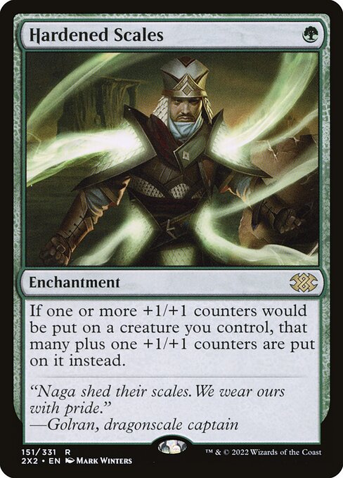Hardened Scales — Double Masters 2022 #151, art by Mark Winters