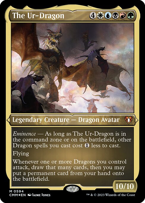 The Ur-Dragon — Commander Masters #594, art by Jaime Jones
