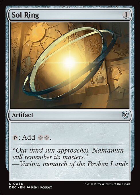 Sol Ring — Aetherdrift Commander #56, art by Rémi Jacquot