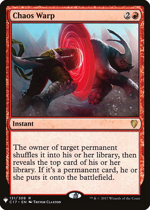 Chaos Warp — The List #C17-131, art by Trevor Claxton