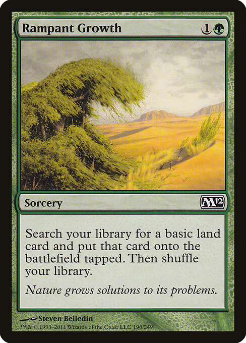 Rampant Growth — Magic 2012 #190, art by Steven Belledin
