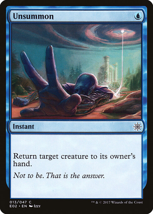 Unsummon — Explorers of Ixalan #13, art by Izzy
