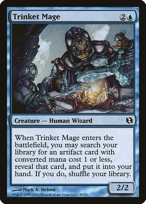 Trinket Mage — Duel Decks: Elspeth vs. Tezzeret #49, art by Mark A. Nelson