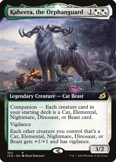 Kaheera, the Orphanguard — Ikoria: Lair of Behemoths #353, art by Ryan Pancoast