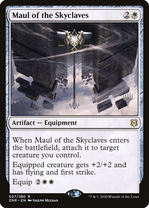 Maul of the Skyclaves — Zendikar Rising Promos #27p, art by Joseph Meehan