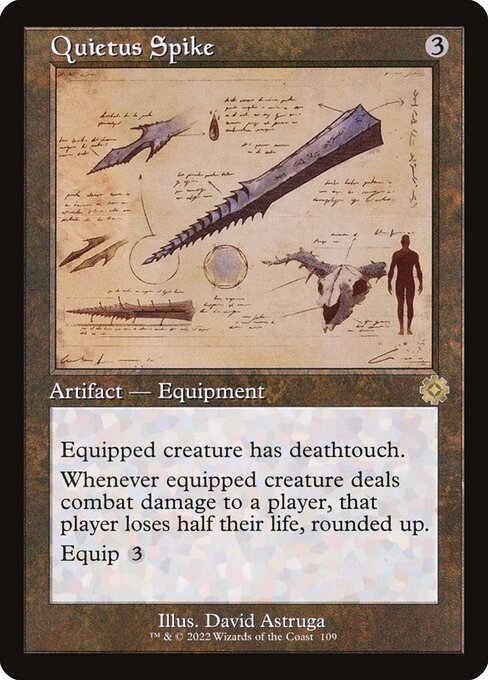 Quietus Spike — The Brothers' War Retro Artifacts #109, art by David Astruga