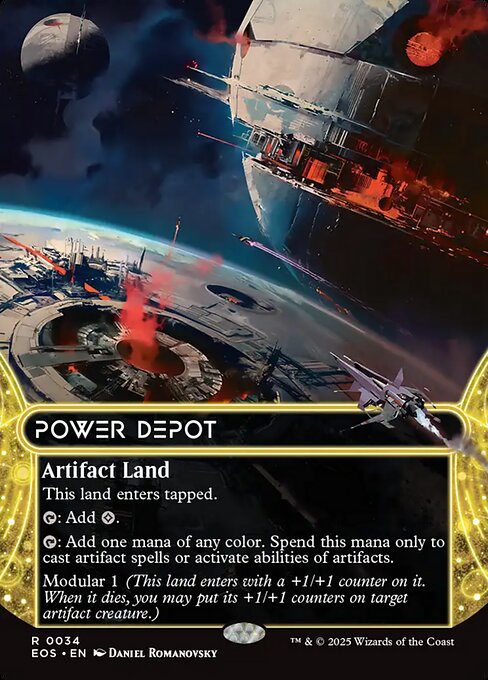 Power Depot — Edge of Eternities: Stellar Sights #34, art by Daniel Romanovsky