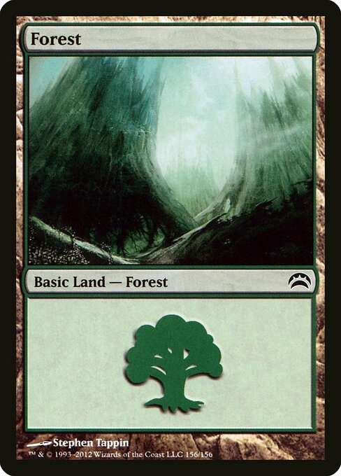 Forest — Planechase 2012 #156, art by Stephen Tappin