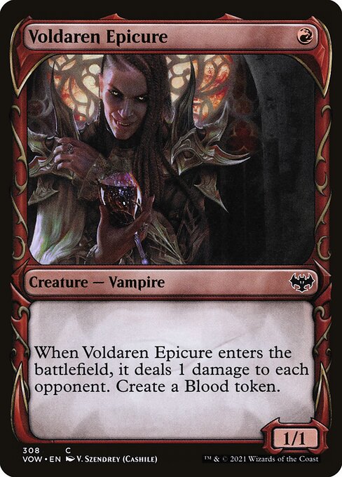 Voldaren Epicure — Innistrad: Crimson Vow #308, art by Vi Szendrey (Cashile)