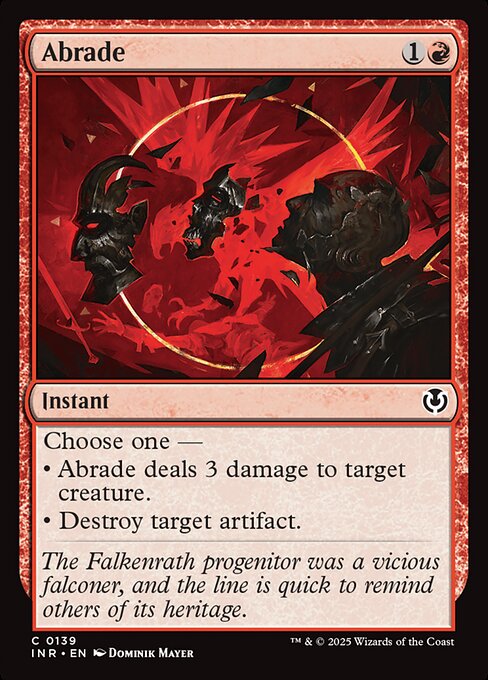 Abrade — Innistrad Remastered #139, art by Dominik Mayer