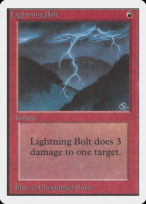 Lightning Bolt — Unlimited Edition #162, art by Christopher Rush