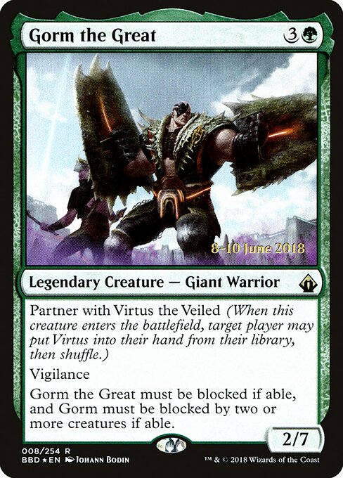 Gorm the Great — Battlebond Promos #8s, art by Johann Bodin
