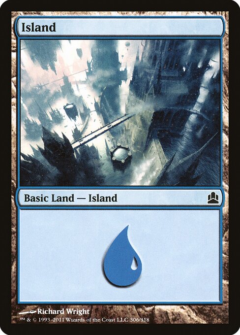 Island — Commander 2011 #306, art by Richard Wright